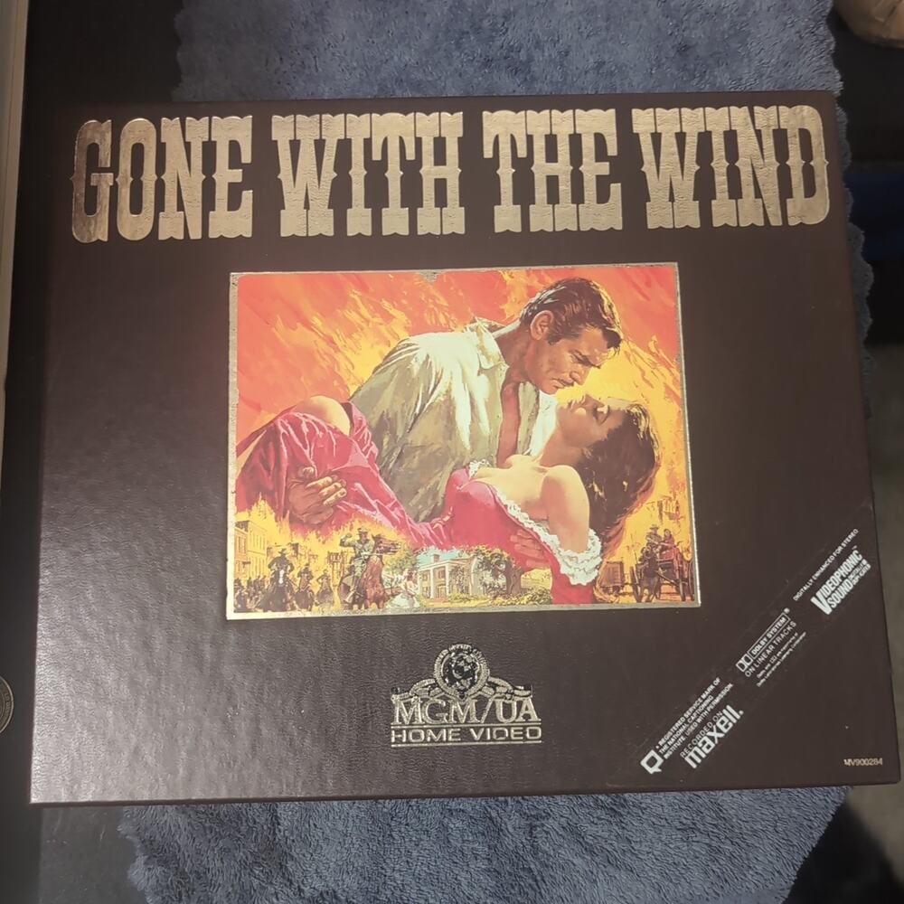 Gone With The Wind MGM/UA Home Video 2 Tape HI-FI VHS Deluxe Edition Box Set '85